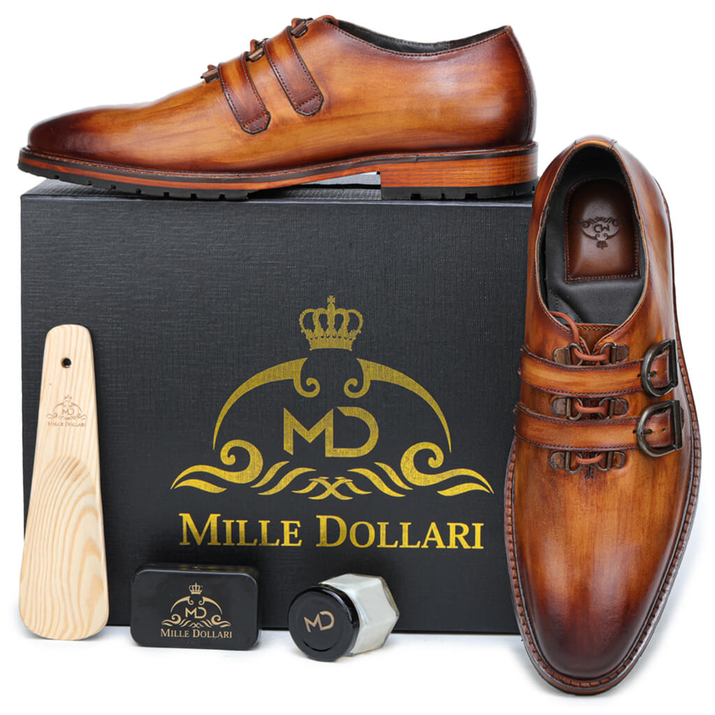 Armando Designer Lace Monkstraps