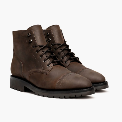 Rugged Matte Tobacco Welt Boots | Kevlar® Laces & Cork-Bed Comfort