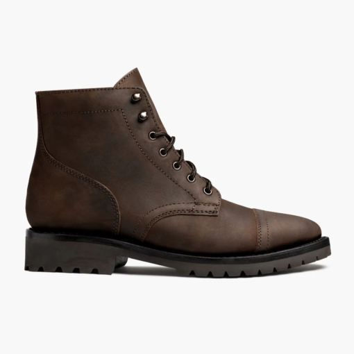 Rugged Matte Tobacco Welt Boots | Kevlar® Laces & Cork-Bed Comfort