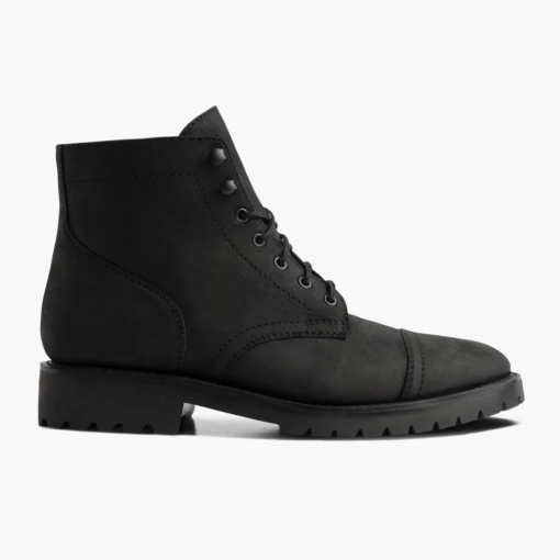 Rugged Matte Black Welt Boots | Kevlar® Laces & Cork-Bed Comfort
