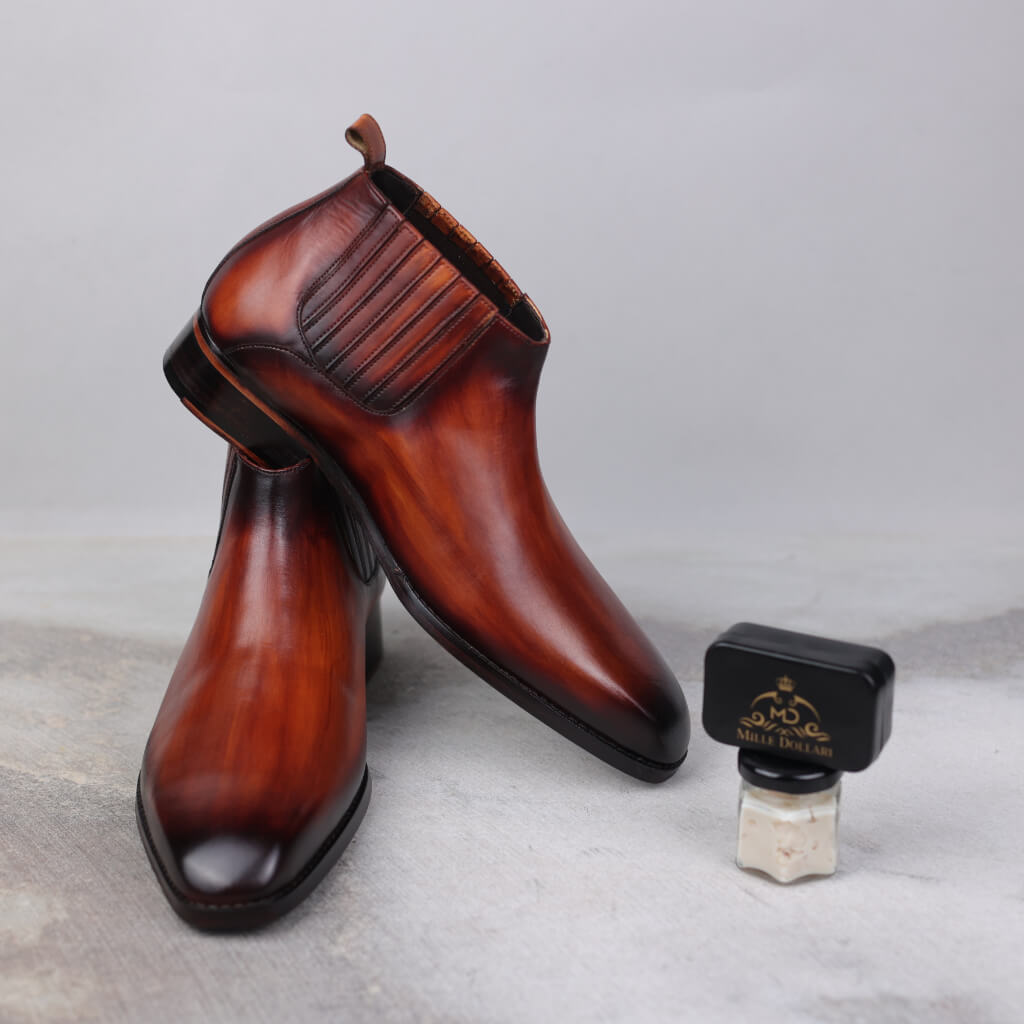 Imperium Chelsea Boots in Cognac Leather