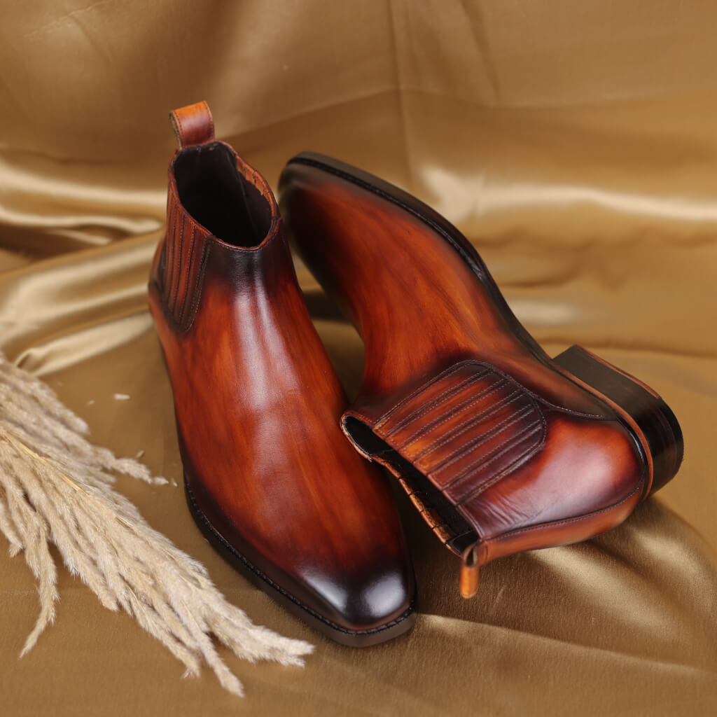 Imperium Chelsea Boots in Cognac Leather