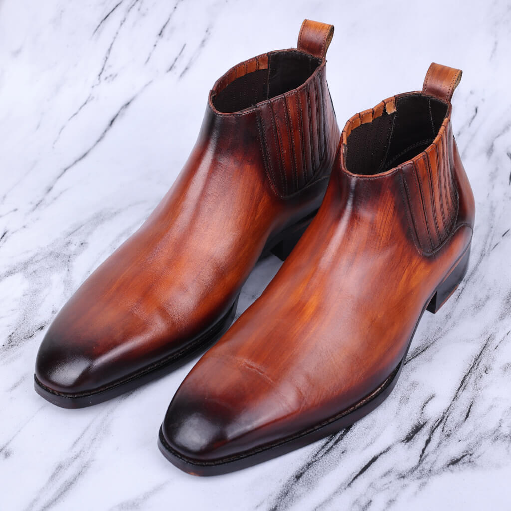 Imperium Chelsea Boots in Cognac Leather