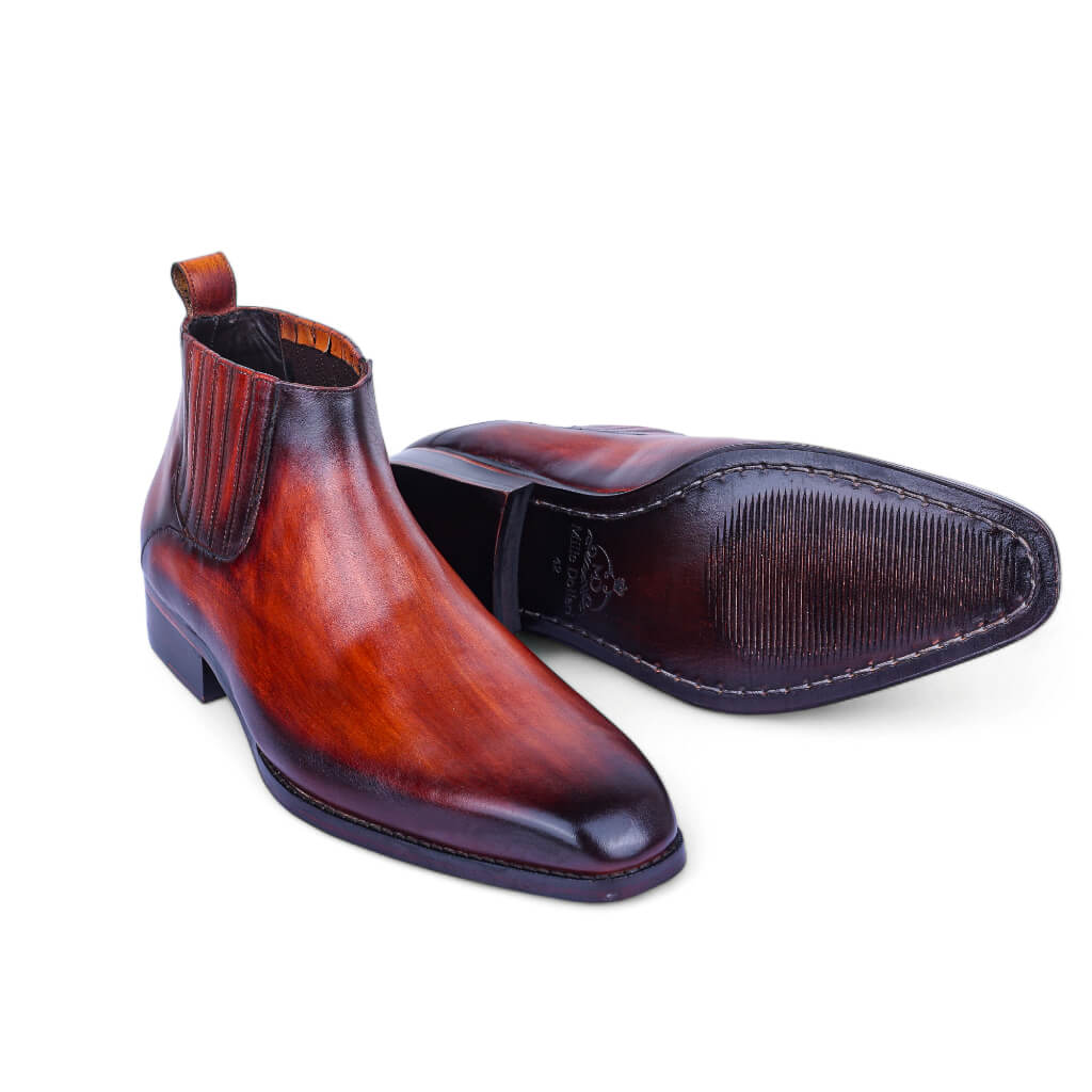 Imperium Chelsea Boots in Cognac Leather