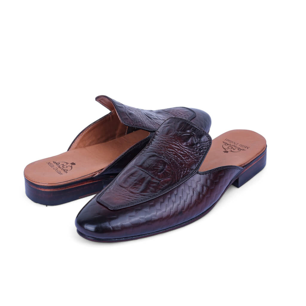 Royal Python: Exotic Croco Embossed Slip-On