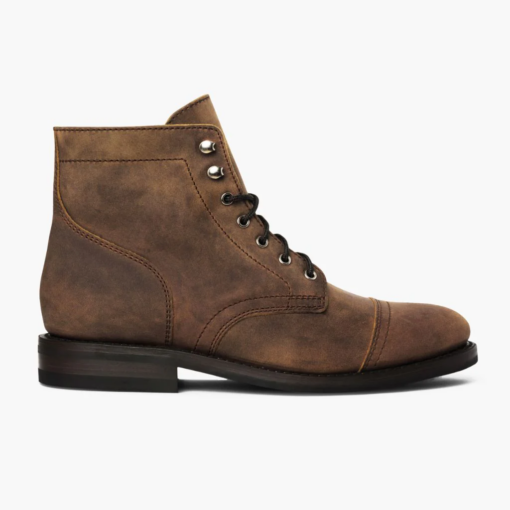 Ember Crest Burnt Copper Leather Boots with Dainite Sole and Goodyear Welt Mastery