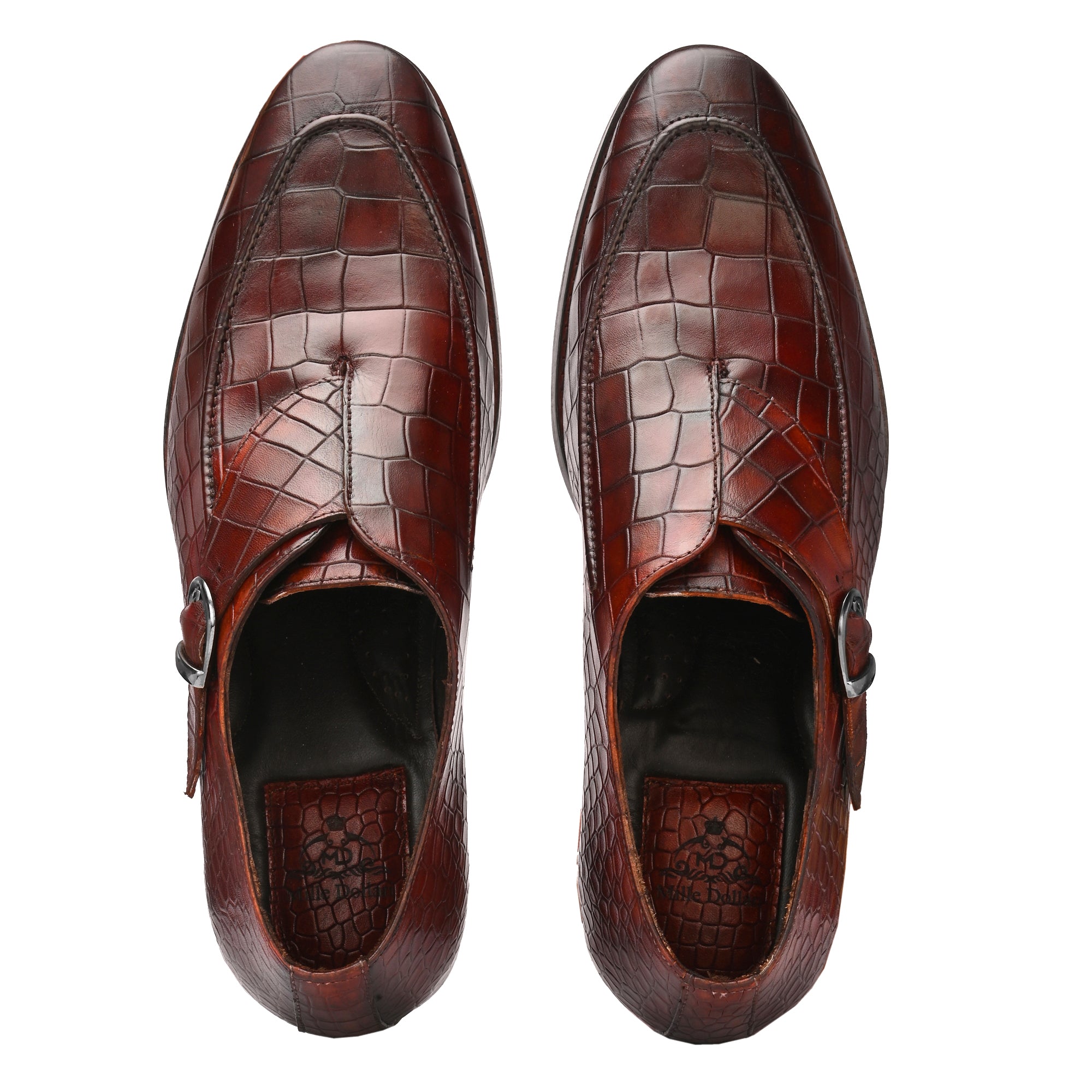 Regent Newsberry: Brown Single Monk Strap Shoe