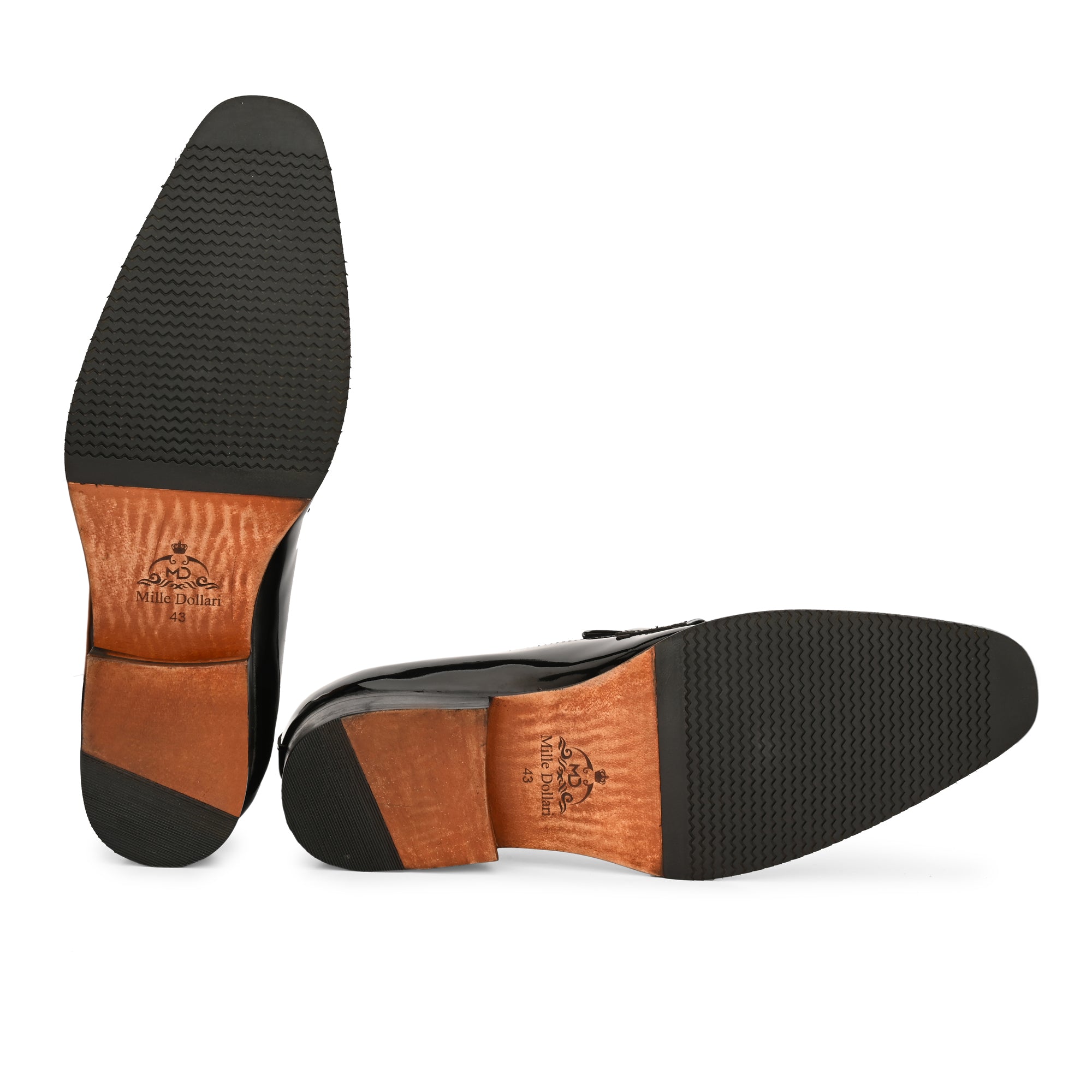 Men’s Black Patent Leather Penny Loafers