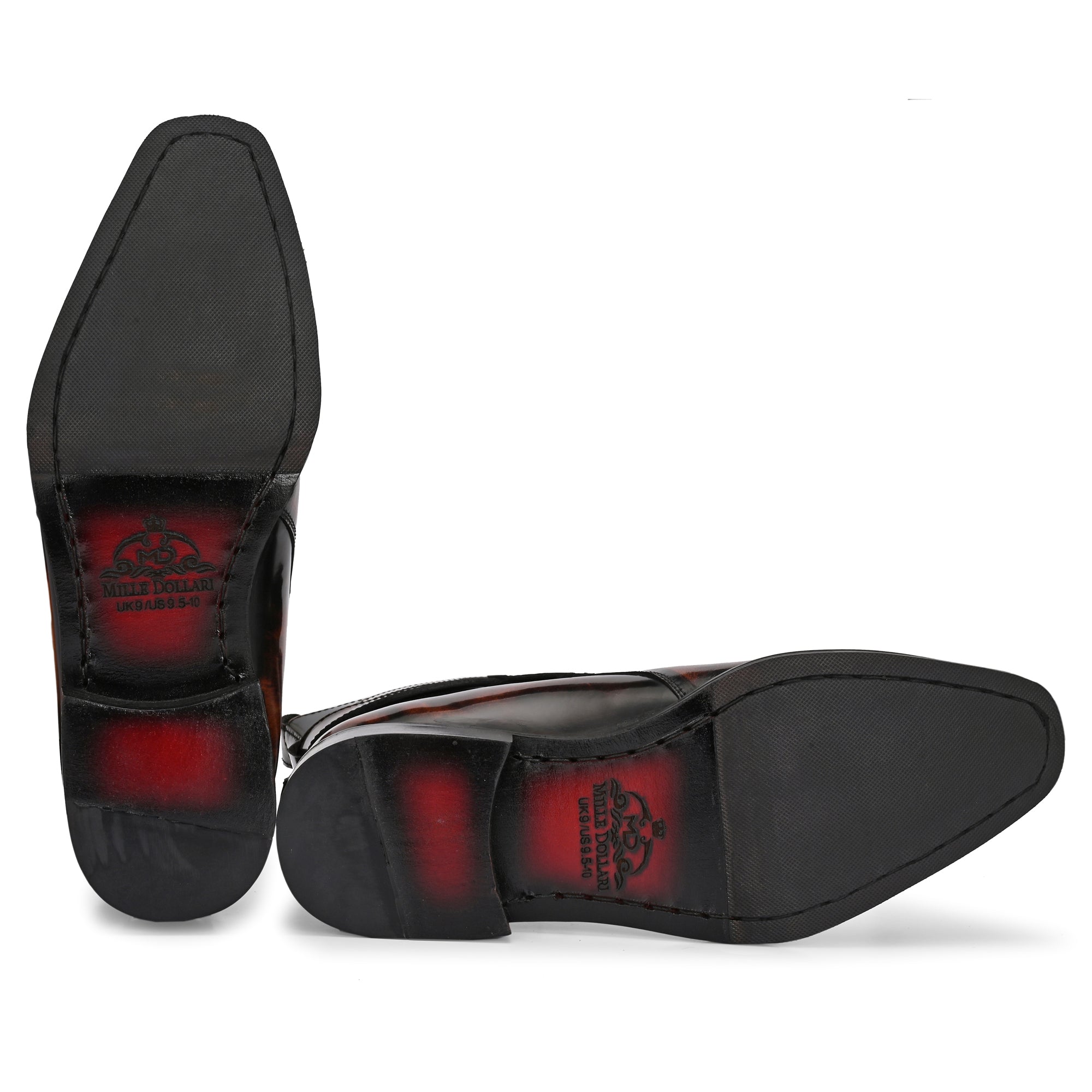 The "Verona" Artisan Burnished Leather Buckle Ankle Boot