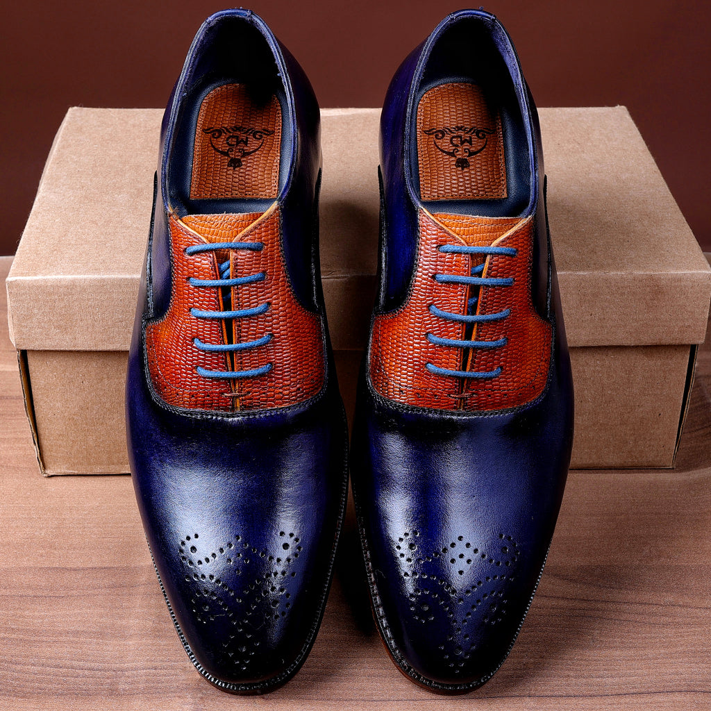 Imperial Luxe Oxford – Gold Metal Toe & Horseshoe Heel