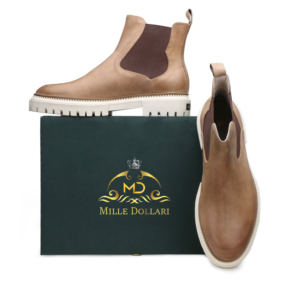 Austin Chelsea Beige Boots – Stylish, Neutral-Tone Men’s Boots