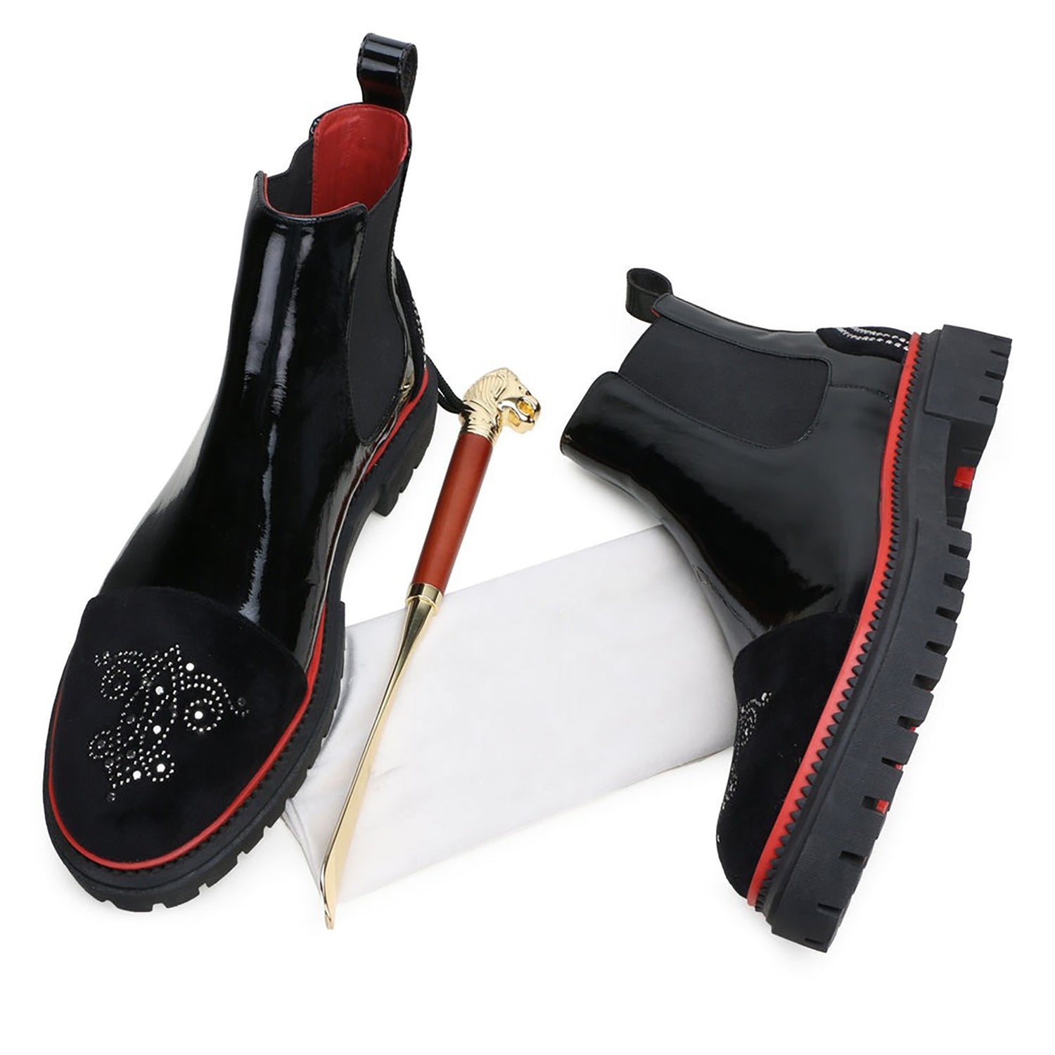 Omega Chelsea Black Boots – Stylish & Durable Men’s Slip-On Boots