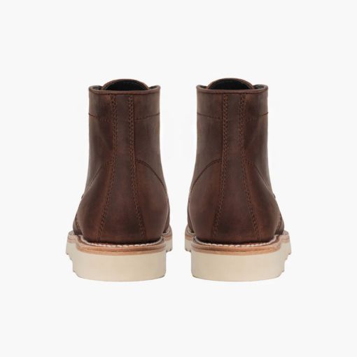 Sundown Trail Tobacco Moc Toe Boots with Vibram Sole and Timeless Craftsmanship