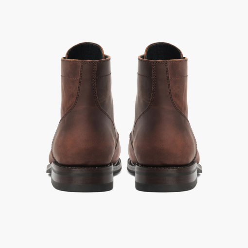 Obsidian Trail Matte Tobacco Leather Boots with Lightweight Dainite Sole