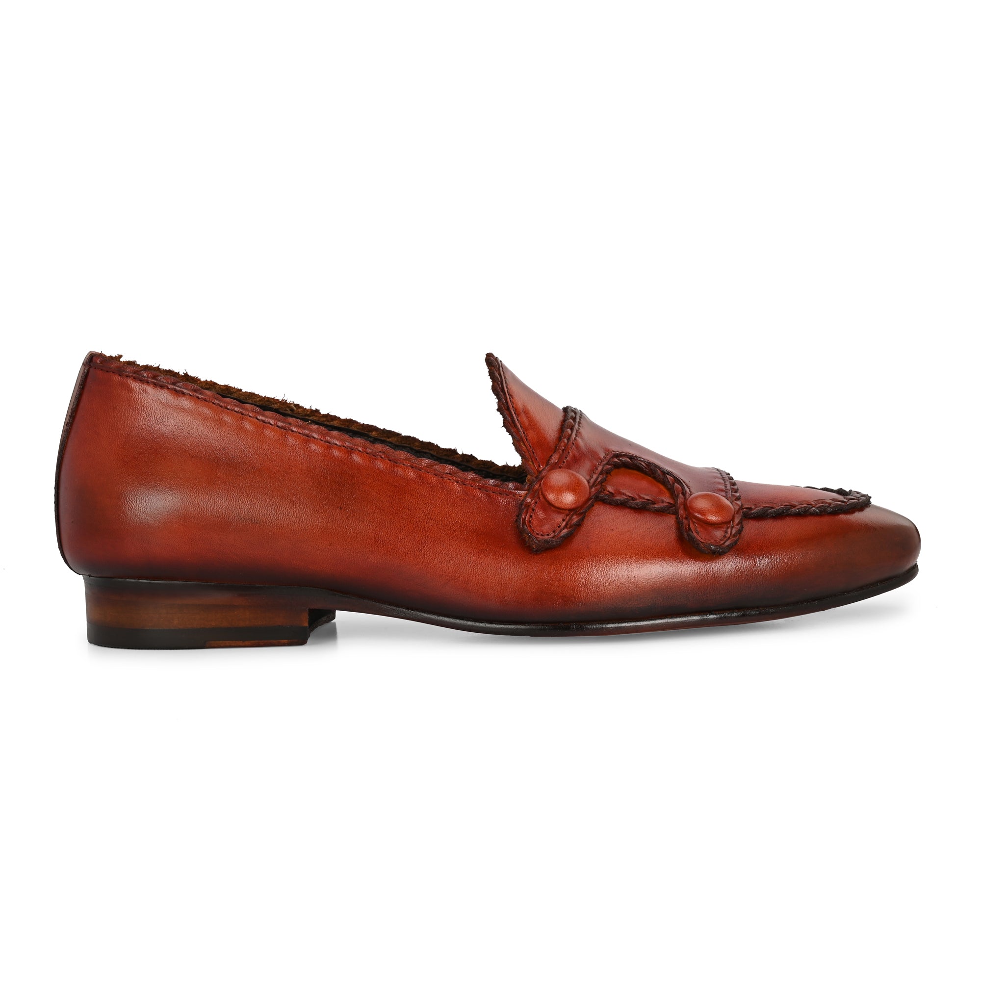 Handcrafted Men’s Brown Leather Loafers