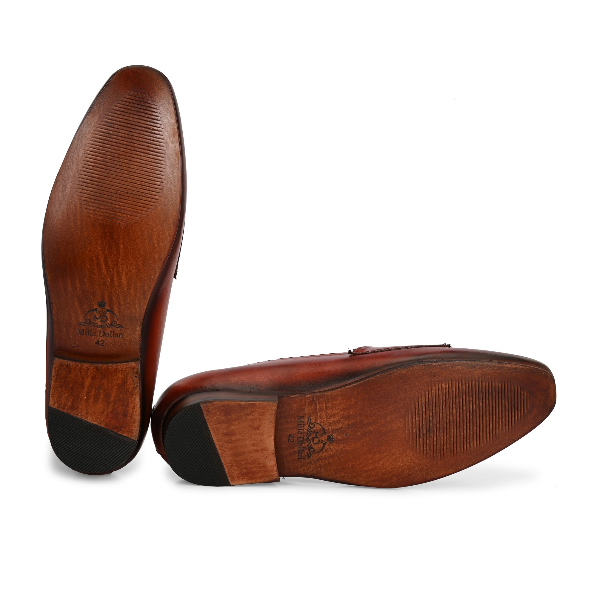 Handcrafted Men’s Brown Leather Loafers
