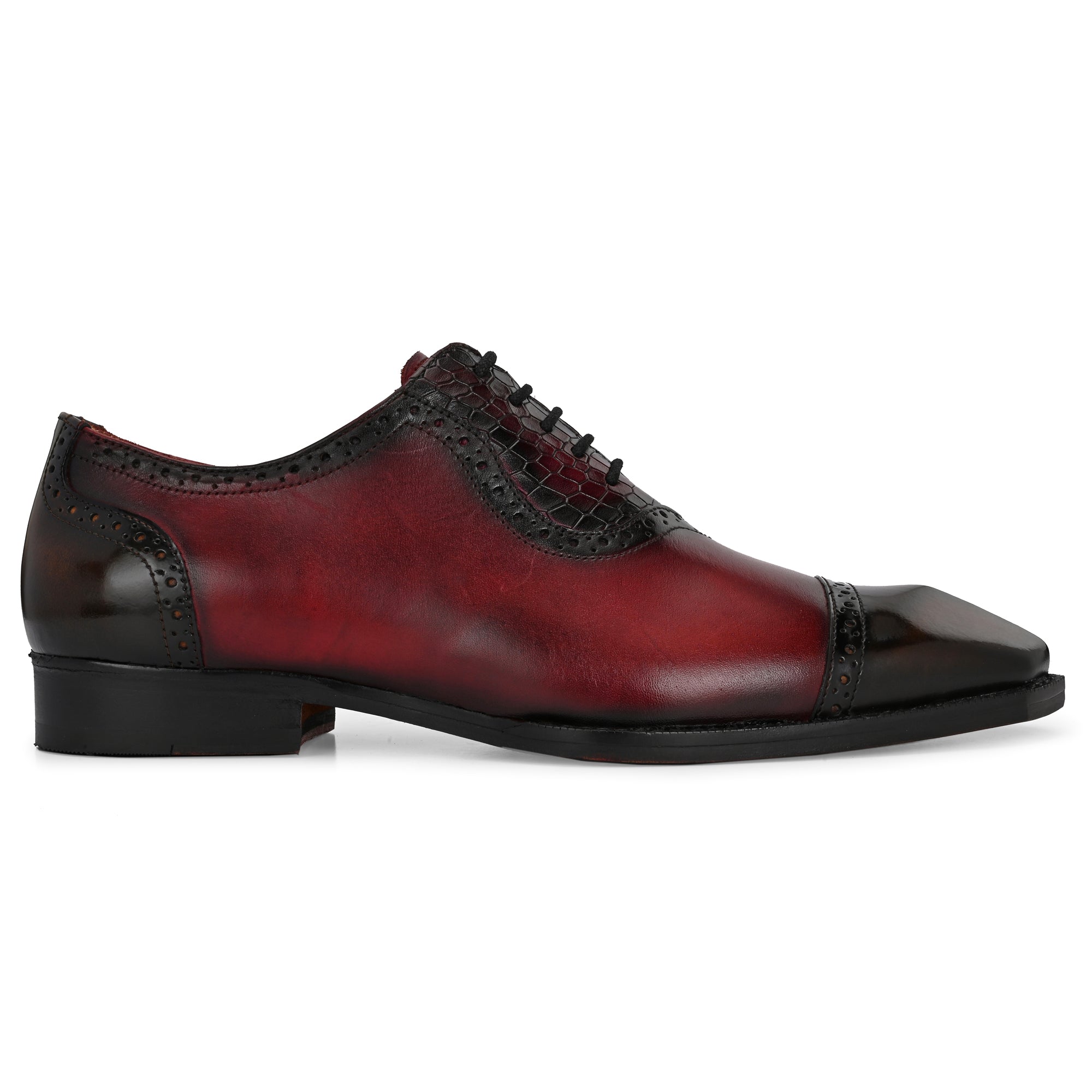 “Regal Bordeaux” Handcrafted Oxford