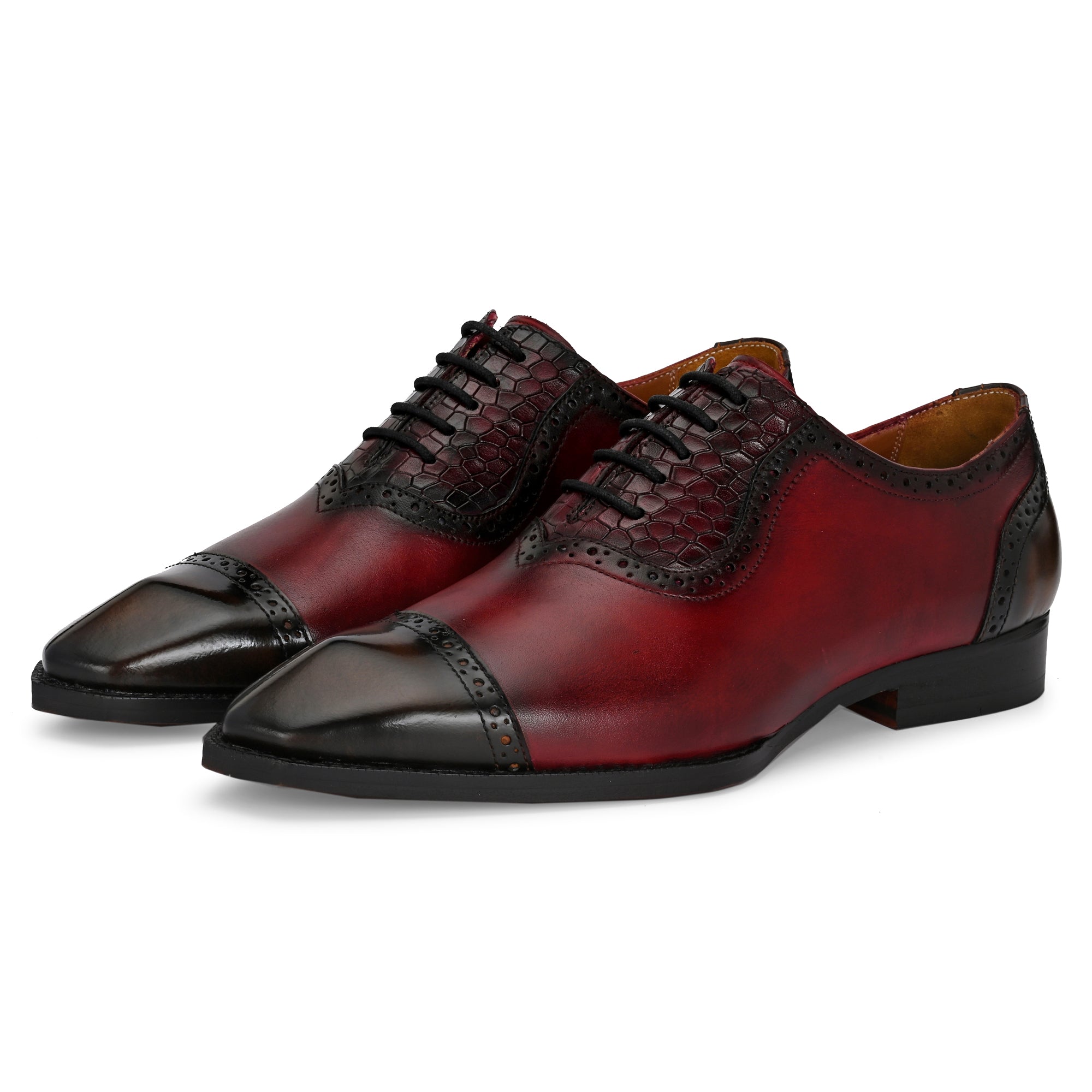 “Regal Bordeaux” Handcrafted Oxford