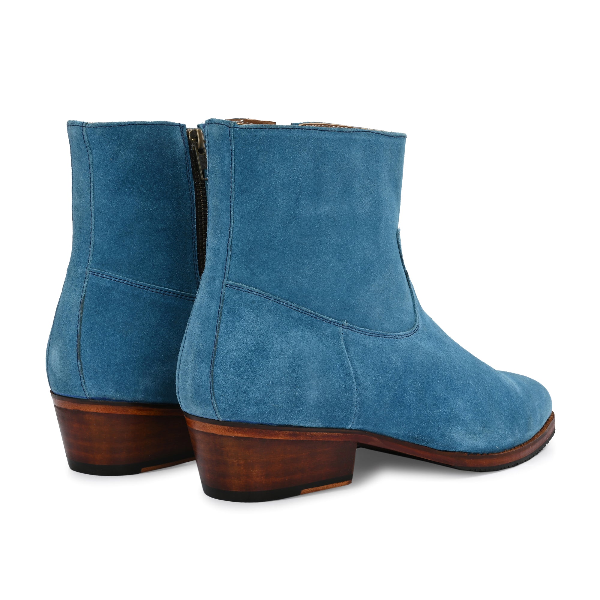 Men’s Pointed Toe Flatform Boots – Stylish Suede Regular Boots for Everyday Fashion