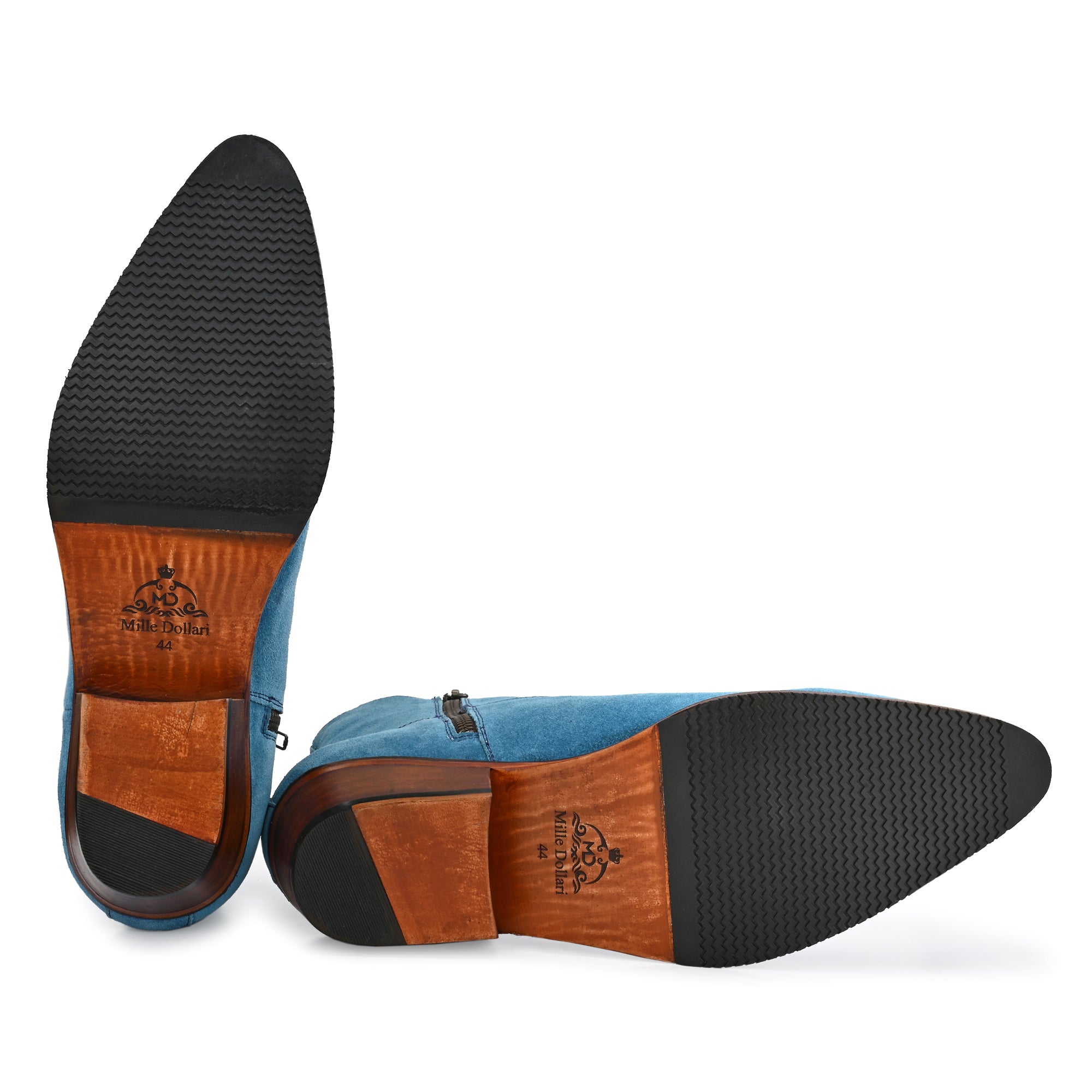 Men’s Pointed Toe Flatform Boots – Stylish Suede Regular Boots for Everyday Fashion