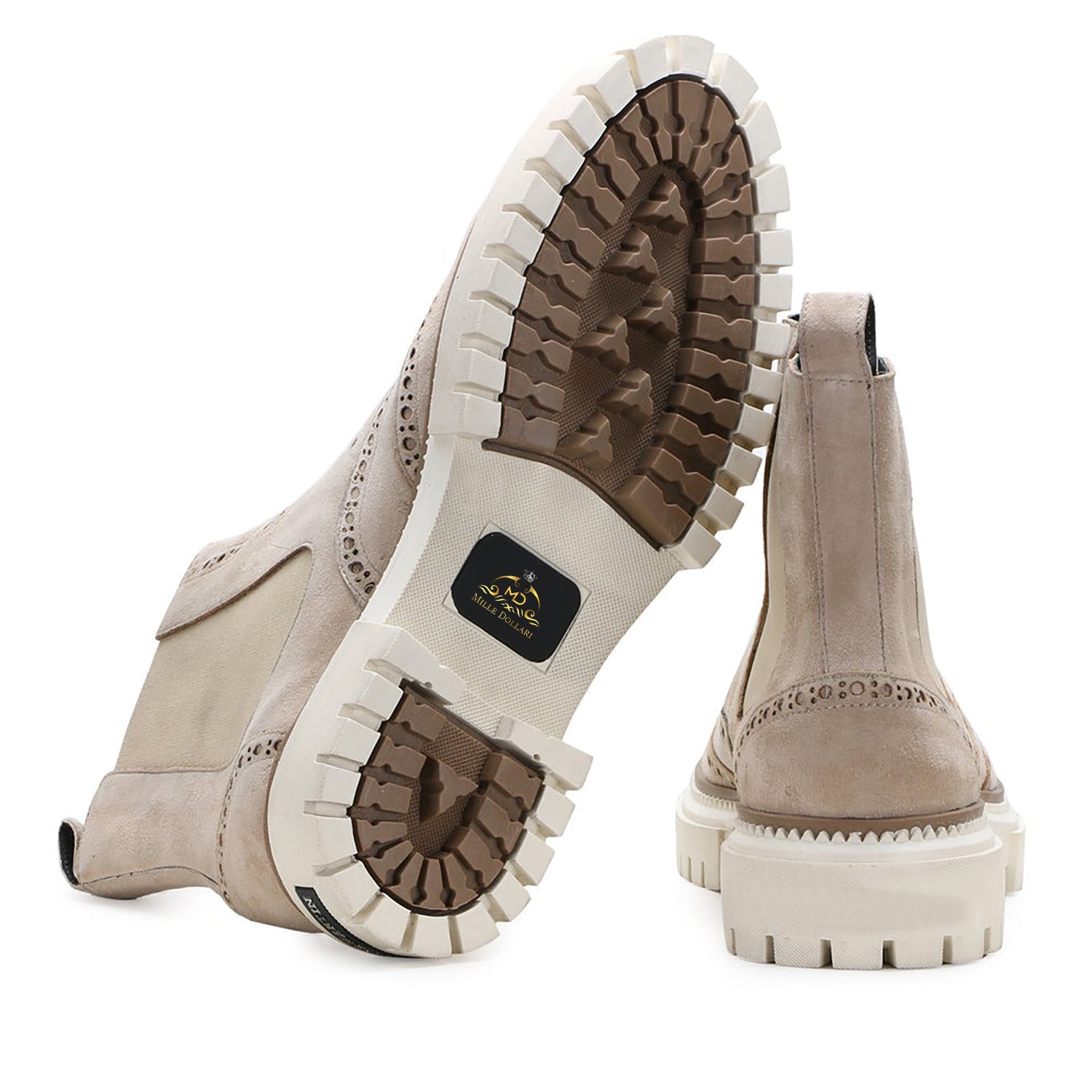 Marshello Chelsea Beige Boots – Stylish Neutral-Tone Men’s Boots with Premium Comfort