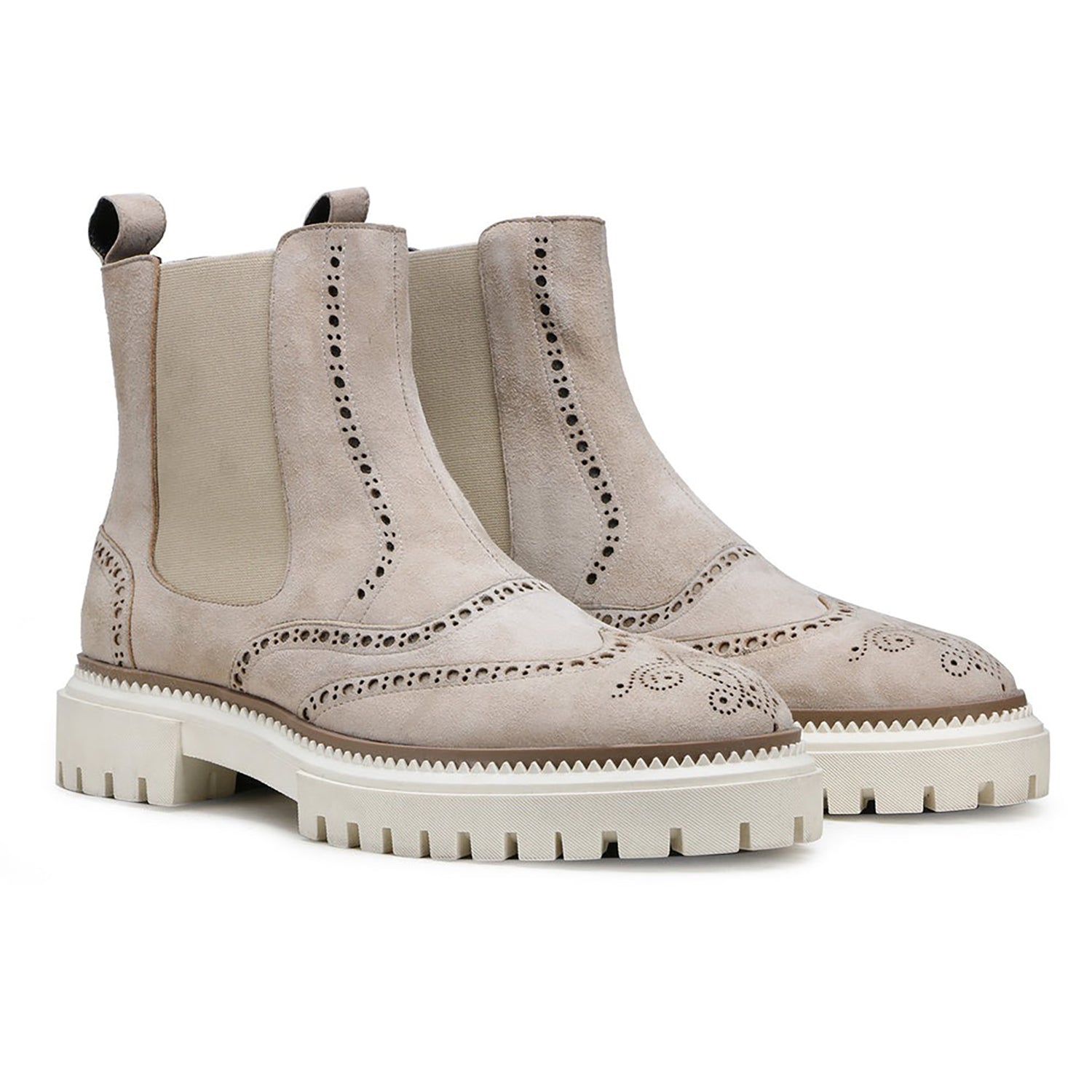 Marshello Chelsea Beige Boots – Stylish Neutral-Tone Men’s Boots with Premium Comfort