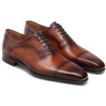 BROWN LEATHER CROFTON BROGUE OXFORDS