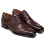 BROWN LEATHER SELSDON BROGUE OXFORDS