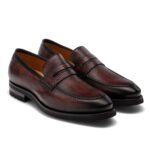 BROWN LEATHER MONTREAL CHUNKY LOAFERS