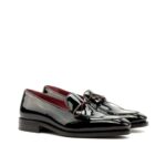 SABUGAL BLACK PATENT LACED LOAFER WITH VIOLIN LEATHER SOLE