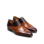 EXCLUSIVE Jethro Cuero and MidBrown Brouge Shoes