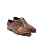 EXCLUSIVE Arzua Taupe Brown Brouge Shoes