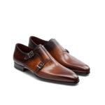 EXCLUSIVE Luxury Islaro Cuero Monk Strap Shoes