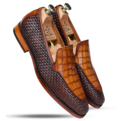 Romigi Textured Loafers