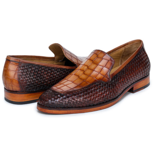 Romigi Textured Loafers - Image 4