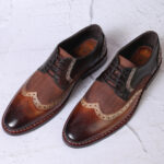 Matt Brown Designer Oxfords In Brown