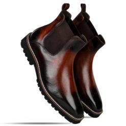 Fenland Slip-On Chelsea Brown Boots with Argentina leather upper and lightweight Airlite EVA sole