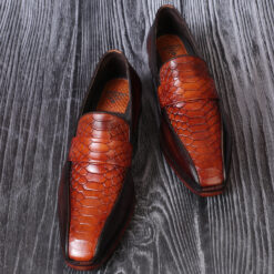 Textured exotic slip-on shoes in Bradwell design