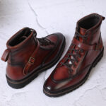 Bespoke Leather Brown Light Weight Biker Boots