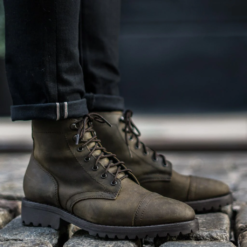 Resilient Black Matte Boots by Mille Dollari, designed for versatile activities with durable Goodyear welt construction and shock-absorbing insoles.