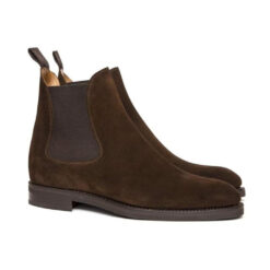 Chelsea Cocoa Suede Leather Boots with classic design and rich cocoa suede perfect for versatile styling