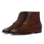 Combat Brown: Rugged Oil Pull-Up Leather Boots