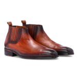 Sovereign Chelsea Boots – Premium Cognac Leather for Refined Elegance