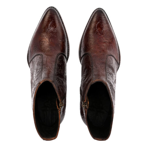 Majestic Embossed Italian Leather Boots for Discerning Gentlemen - Image 6