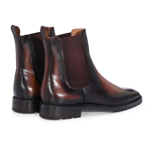 Trailblazing Brown and Black Chelsea Boots for Men - Image 4