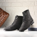 Rugged Matte Black Boots | Kevlar® Laces & Cork-Bed Comfort